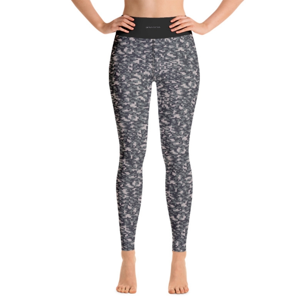 ❤ Bena & Eva Yoga Leggings - Green Camo Squares